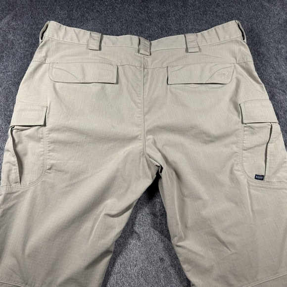 5.11 Tactical Cotton Khaki Pants Ripstop Cargo Mens 44x30 Tan Beige - Picture 16 of 16